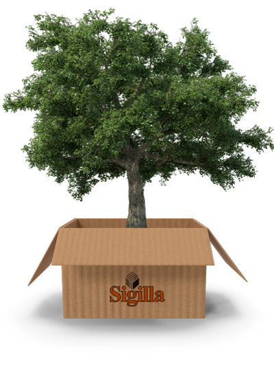 scatola con albero-sigilla